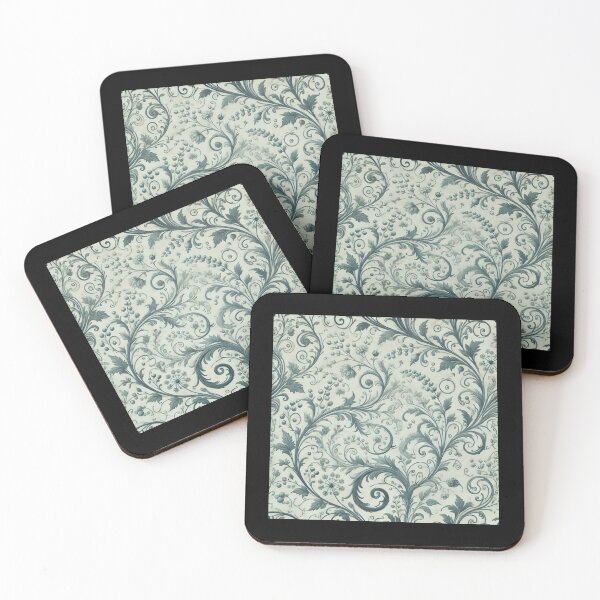 Item preview, Elegant Grey floral Swirl Pattern designed and sold by Kalpa.