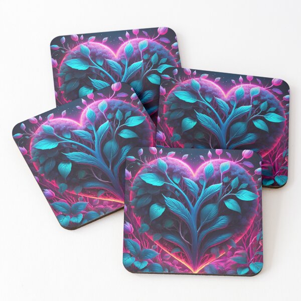 Item preview, Beautiful Epic Floral Love Heart Background Wallpaper designed and sold by GrizzlyCollective.