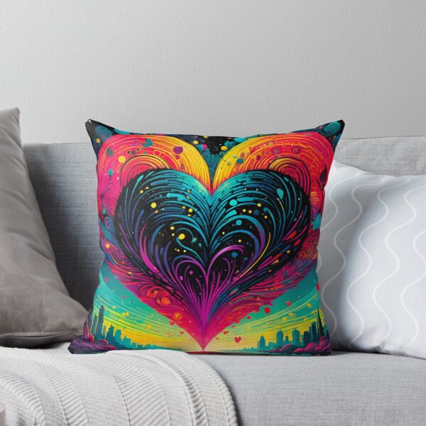 Item preview, Epic Love Heart in the Sky Over Beautiful Skyscrapers designed and sold by GrizzlyCollective.