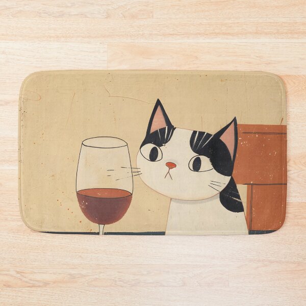 Item preview, Something Is In My Wine Feline  designed and sold by NikoDeeko.