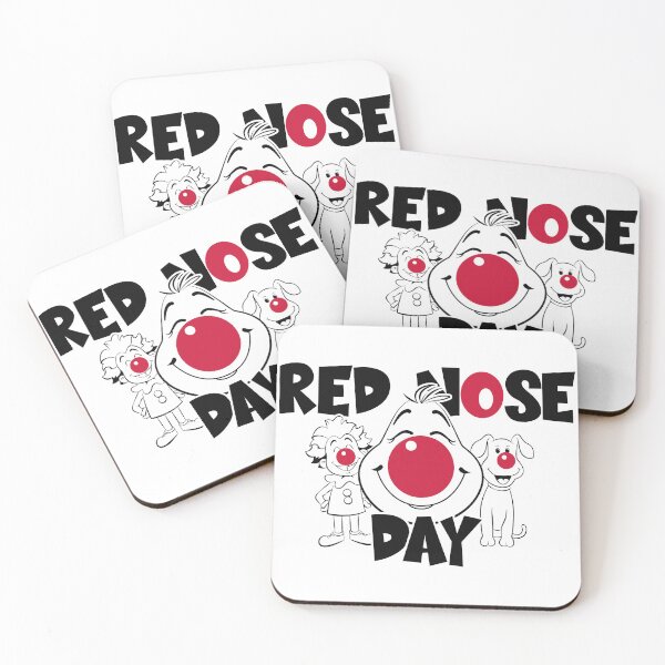 Item preview, Red Nose Day Minimalist Funny Design – Charity Awareness Art designed and sold by thepixfactory.