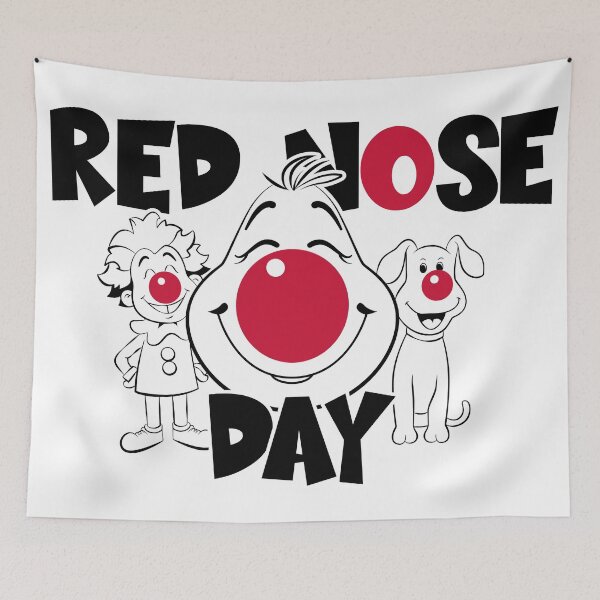 Item preview, Red Nose Day Minimalist Funny Design – Charity Awareness Art designed and sold by thepixfactory.