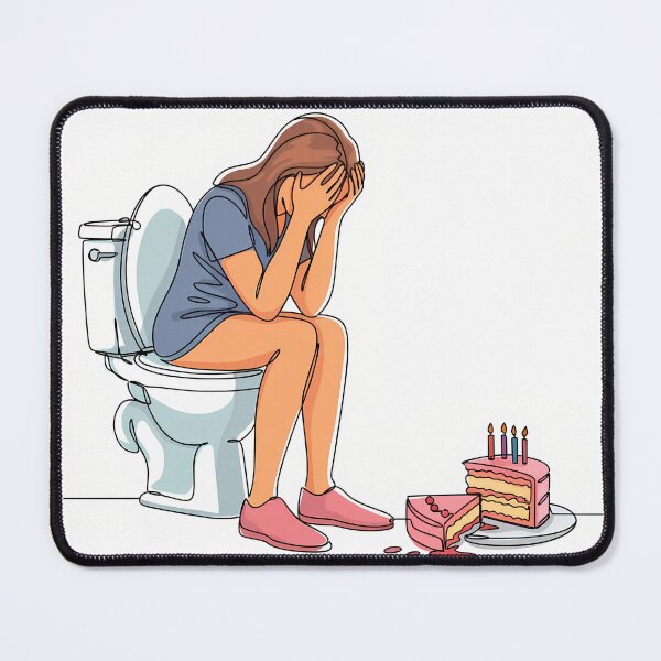 Item preview, Toilet Tears & Birthday Fears – Funny Birthday Card designed and sold by InevitableAum.