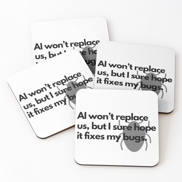Item preview, Ai won't replace us... designed and sold by luizarusu.