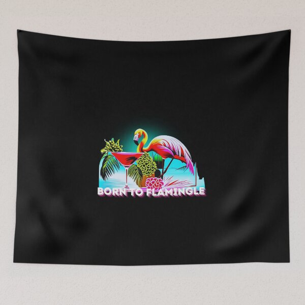 Item preview, Born to Flamingle designed and sold by PrettyDecor.