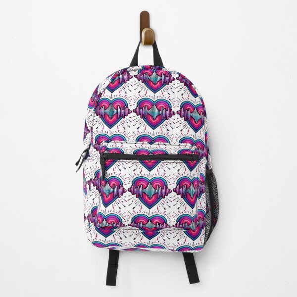 Item preview, Radiant Heart Vibes with Neon Soundwave and Vibrant Energy - Contemporary Romance designed and sold by KreaDesignOne.
