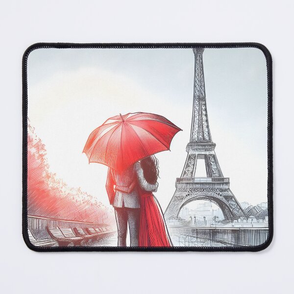 Item preview, Passionate Parisian Embrace in Morning Light designed and sold by inkNext.
