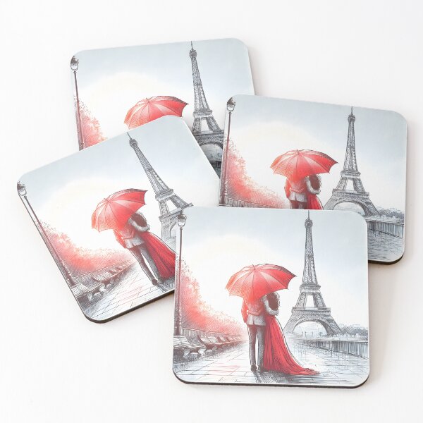 Item preview, Passionate Parisian Embrace in Morning Light designed and sold by inkNext.