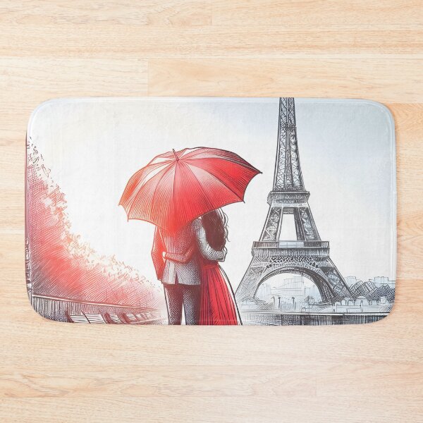 Item preview, Passionate Parisian Embrace in Morning Light designed and sold by inkNext.