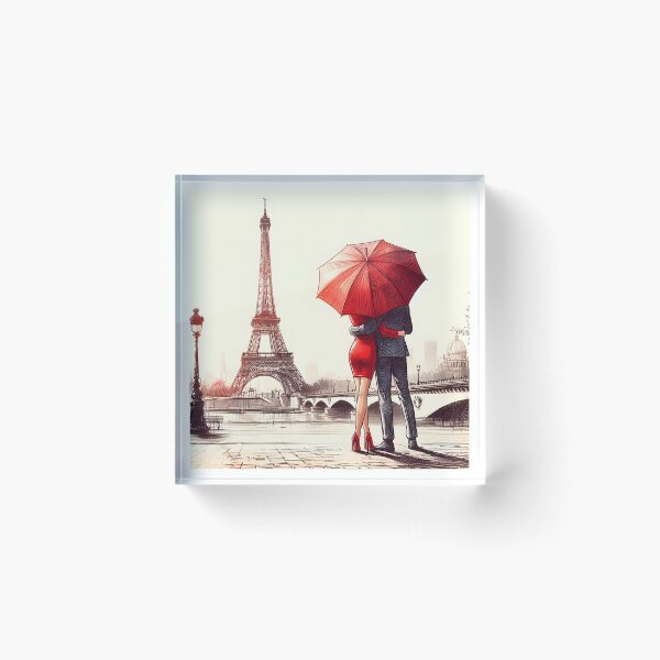 Item preview, Enchanting Embrace in Parisian Sunshine designed and sold by inkNext.