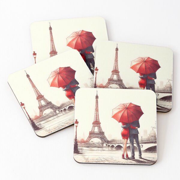 Item preview, Enchanting Embrace in Parisian Sunshine designed and sold by inkNext.