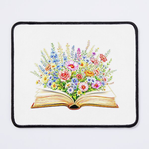 Item preview, Modern Trendy Colourful wildflowers Open Book with Florals designed and sold by SOUFIANE1991.