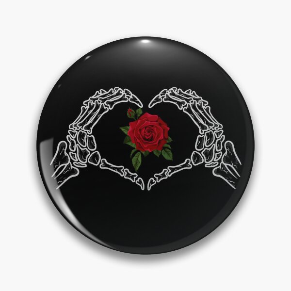 Artikelvorschau, Skelett Herz mit Rose entworfen und verkauft von Weargod.