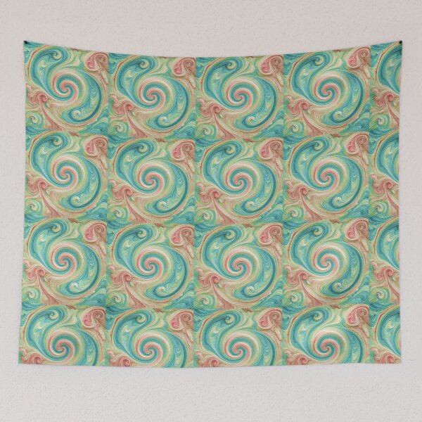 Item preview,  Elegant blue-red Swirl Marble Pattern designed and sold by Kalpa.