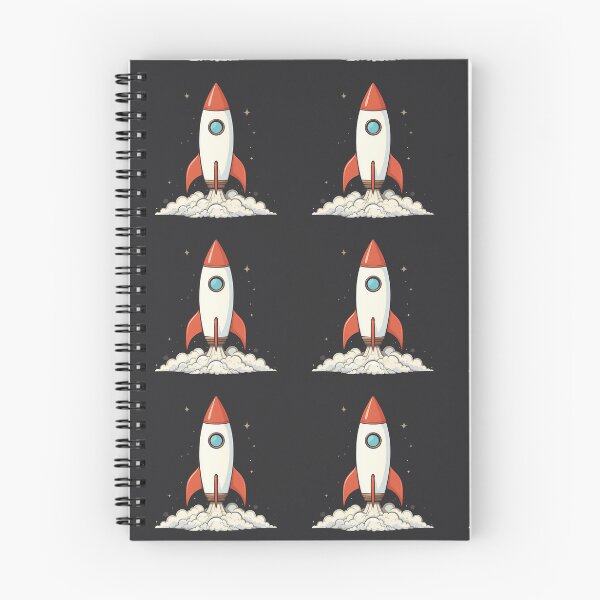 Item preview, White Futuristic Rocket Illustration Design Art Space Exploration designed and sold by ART ATTACK ZONE.