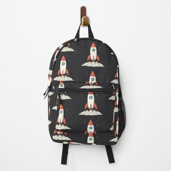 Item preview, White Futuristic Rocket Illustration Design Art Space Exploration designed and sold by ART ATTACK ZONE.
