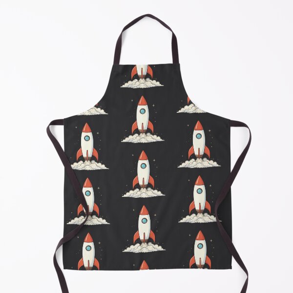 Item preview, White Futuristic Rocket Illustration Design Art Space Exploration designed and sold by ART ATTACK ZONE.