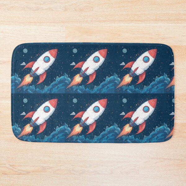 Item preview, Cosmic Futuristic Rocket Illustration Design Art Space Exploration designed and sold by ART ATTACK ZONE.