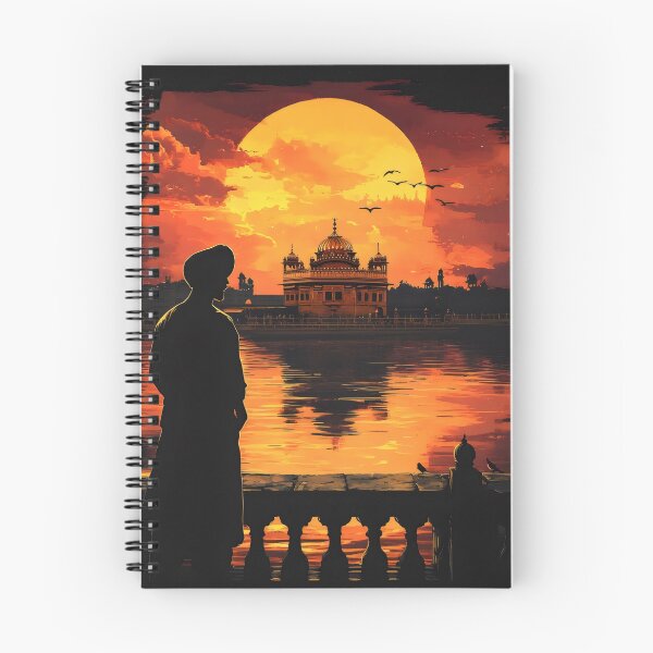 Item preview, El Templo Dorado al atardecer: un momento de contemplación sij designed and sold by CulturalVibes.