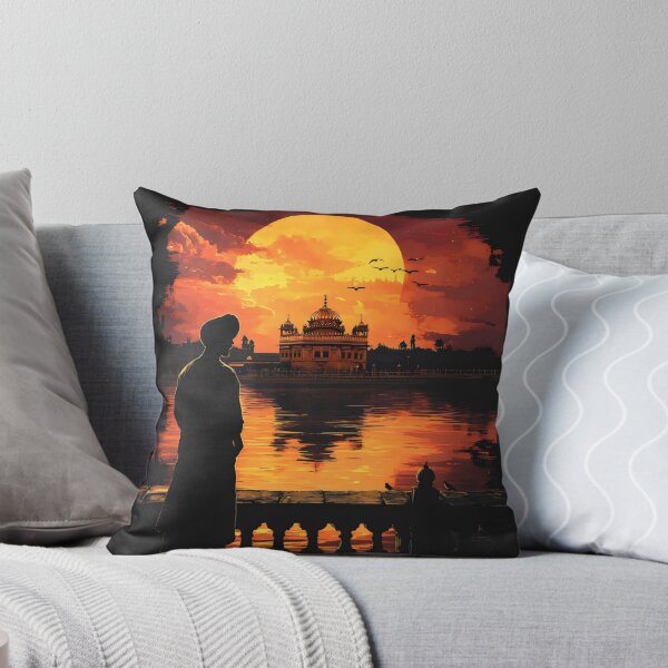 Item preview, Golden Temple at Sunset  - A Sikh’s Moment of Contemplation designed and sold by CulturalVibes.