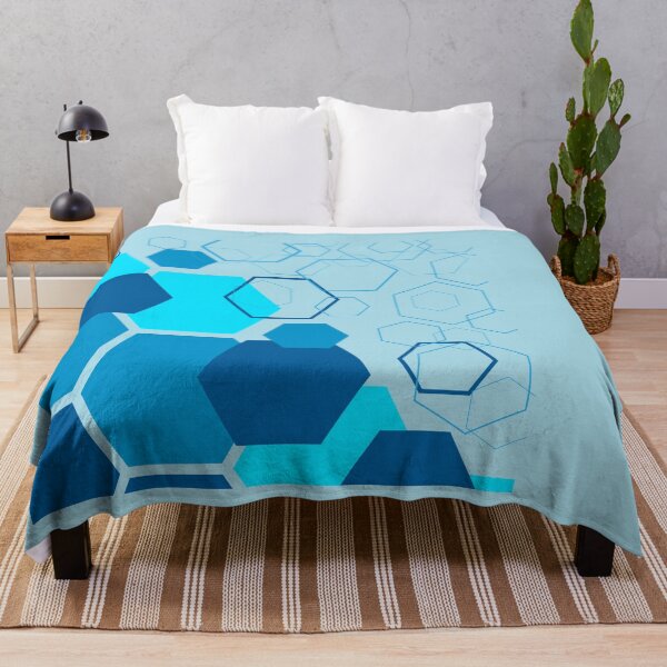 Item preview, A modern abstract design dominated by hexagonal shapes arranged in a geometric pattern. designed and sold by Wantanadesign.