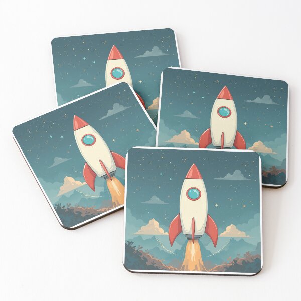 Item preview, Interstellar Futuristic Rocket Illustration Design Art Space Exploration designed and sold by ART ATTACK ZONE.