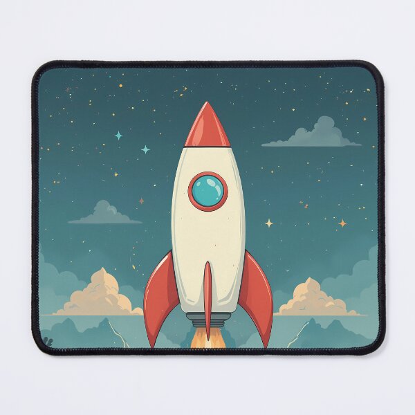 Item preview, Interstellar Futuristic Rocket Illustration Design Art Space Exploration designed and sold by ART ATTACK ZONE.