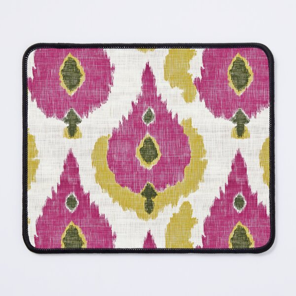 Item preview, Magenta and gold Ikat pattern designed and sold by kansaikate.