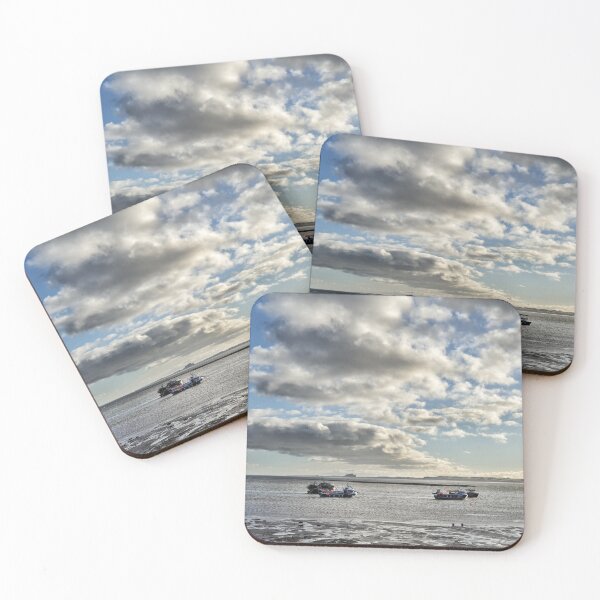 Item preview, Fishing boats moored in the bay on Lindisfarne, Northumberland designed and sold by Richard Flint.