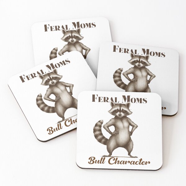 Item preview, Feral Moms Bull Character, mom apparel, sarcastic saying, feral wife designed and sold by happinesproject.