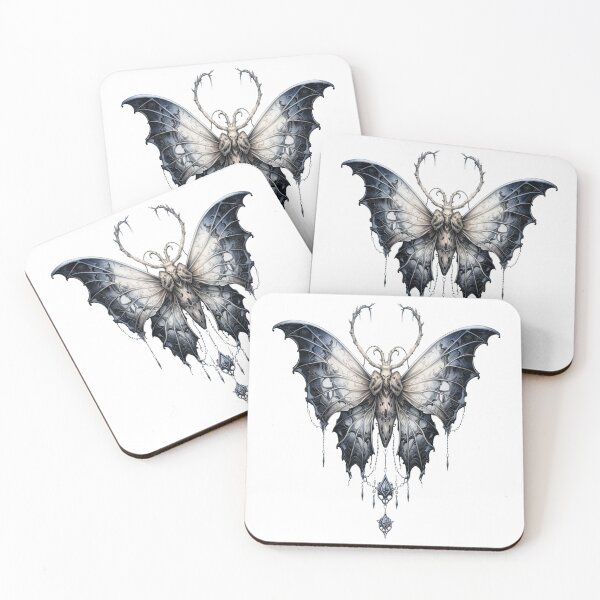 Item preview, death head butterfly, gothic design designed and sold by LoneAngel.
