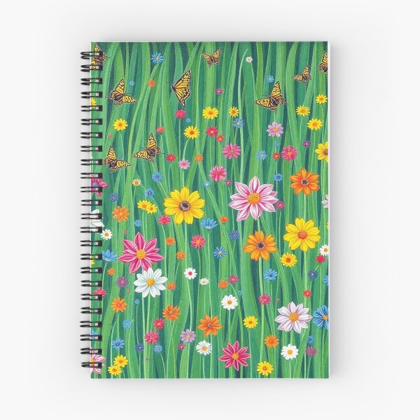Item preview, Springtime with flowers and butterflies, Spring meadow with flowers and butterflies designed and sold by Evelyn3112.
