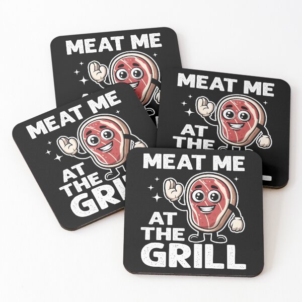 Item preview, MEAT ME AT THE GRILL - BARBECUE GIFT designed and sold by KEF Custom.