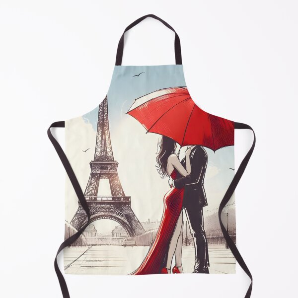 Item preview, Romantic Embrace Under Red Umbrella designed and sold by inkNext.