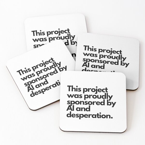 Item preview, AI and desperation designed and sold by luizarusu.
