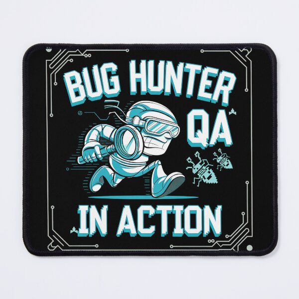 Item preview, Bug Hunter QA in Action - QA Engineer designed and sold by MagicWander.