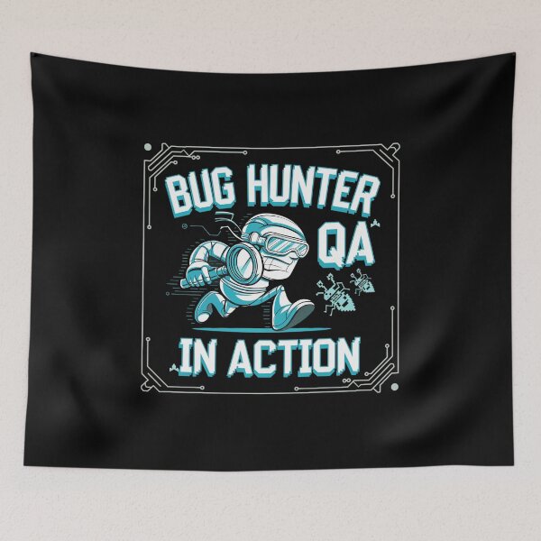 Item preview, Bug Hunter QA in Action - QA Engineer designed and sold by MagicWander.