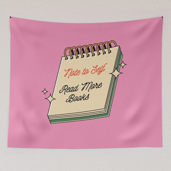 Item preview, Read More Books Note Illustrated Bookish Type  designed and sold by Magyarmelcsi Illustration.