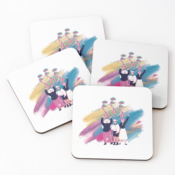Item preview, Psychedelic Protest - Magic Mushrooms & Activism Art designed and sold by KA-Design-Art.