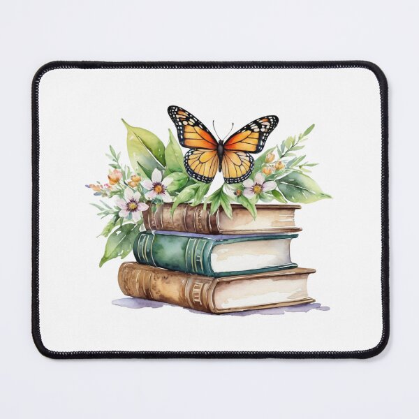 Item preview,  Modern Trendy Watercolor wildflowers Open Book with Florals and Butterfly designed and sold by SOUFIANE1991.