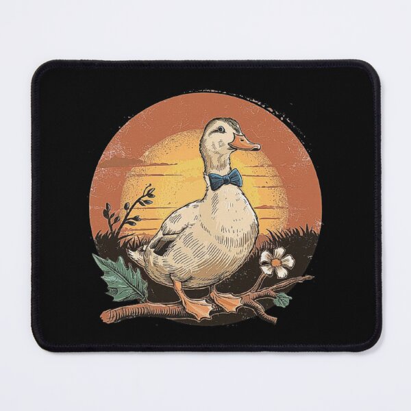 Item preview, Vintage Duck Illustration with Bow Tie at Sunset,For Men,Women,Girls designed and sold by love3617.
