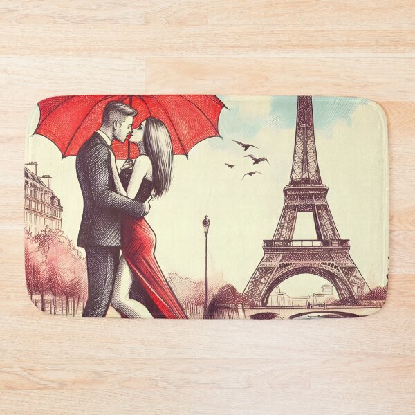 Item preview, Captivating Parisian Lovers' Embrace designed and sold by inkNext.