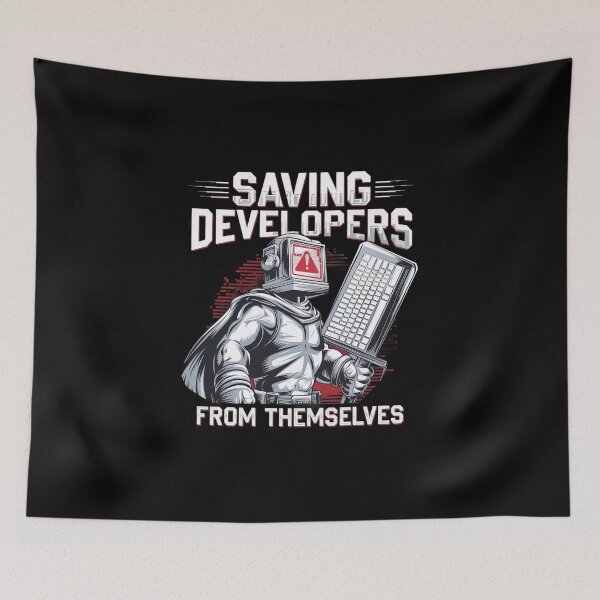 Item preview, Saving Developers from Themselves - QA Engineer  designed and sold by MagicWander.