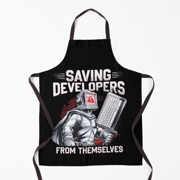 Item preview, Saving Developers from Themselves - QA Engineer designed and sold by MagicWander.