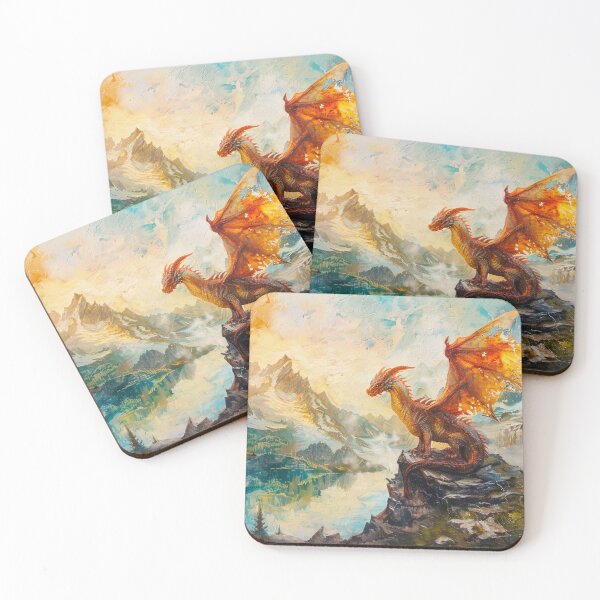 Item preview, Fire Dragon Mountains designed and sold by GrinGalore.