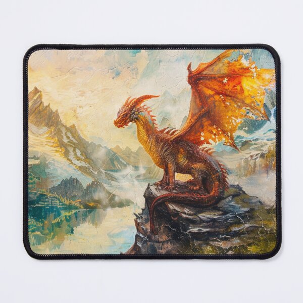 Item preview, Fire Dragon Mountains designed and sold by GrinGalore.