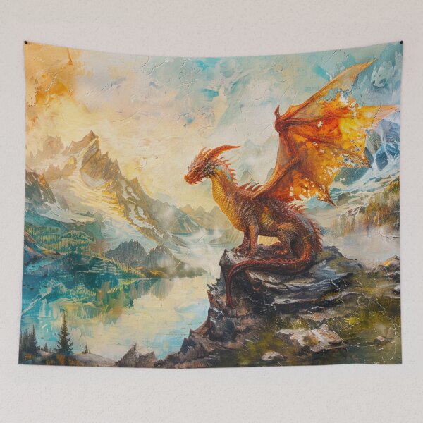 Item preview, Fire Dragon Mountains designed and sold by GrinGalore.