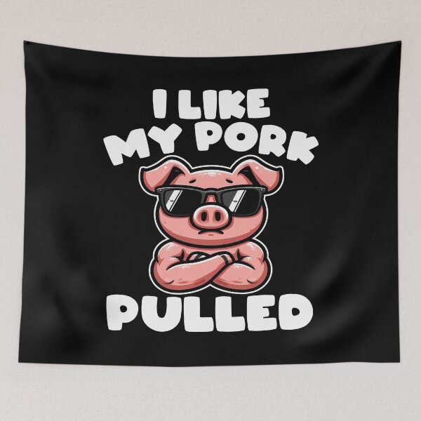 Item preview, I LIKE MY PORK PULLED - BARBECUE GIFT designed and sold by KEF Custom.