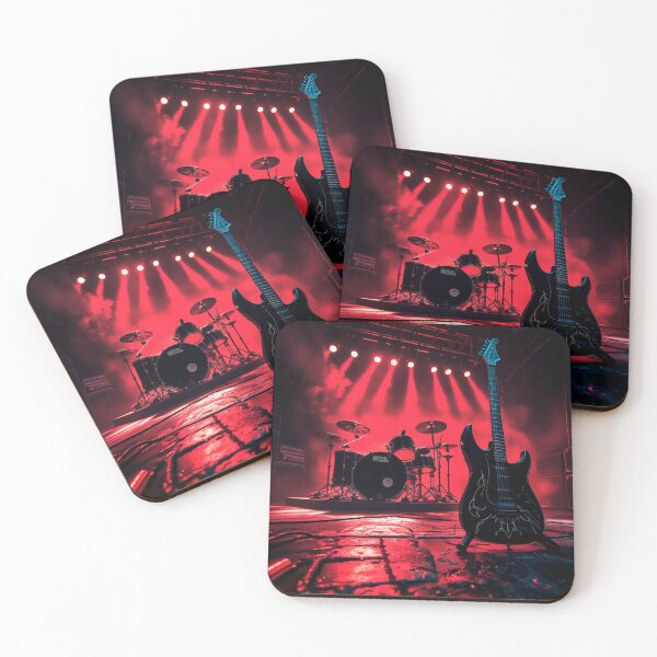 Item preview, Crimson Groove Metal Stage - Raw Musical Power Design designed and sold by Rockuanna.