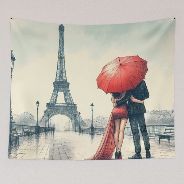 Item preview, Enchanting Parisian Lovers' Stroll designed and sold by inkNext.